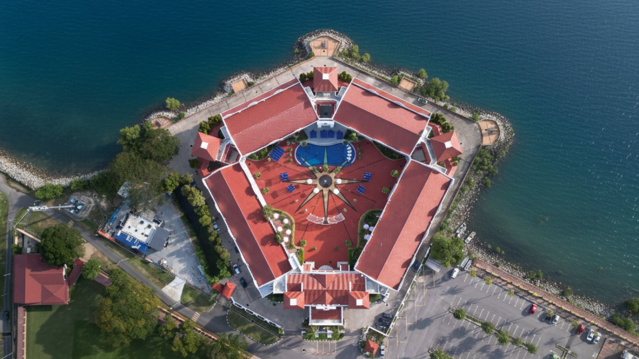 The Lisbon Melaka Drone Top View