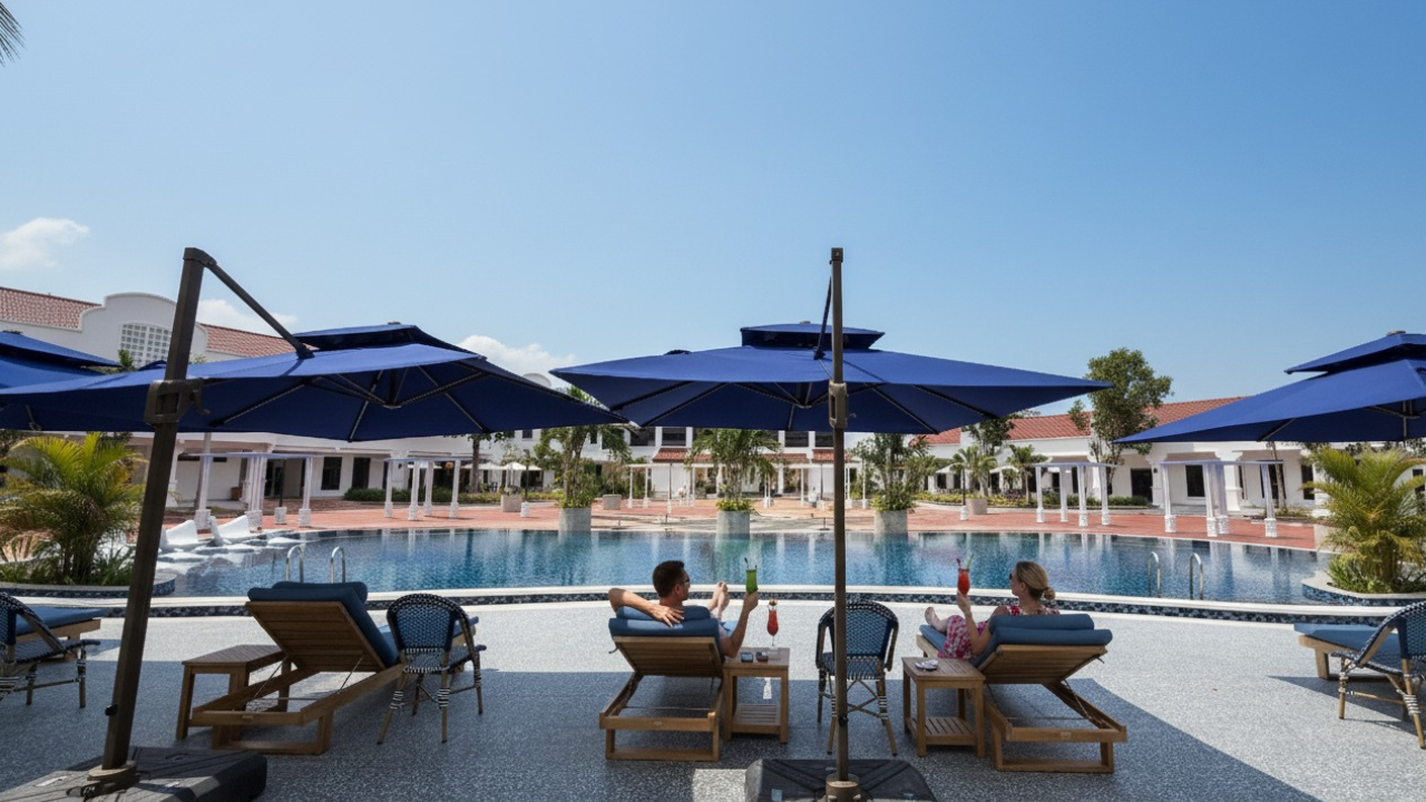 The Lisbon Melaka Poolside Couple Picture